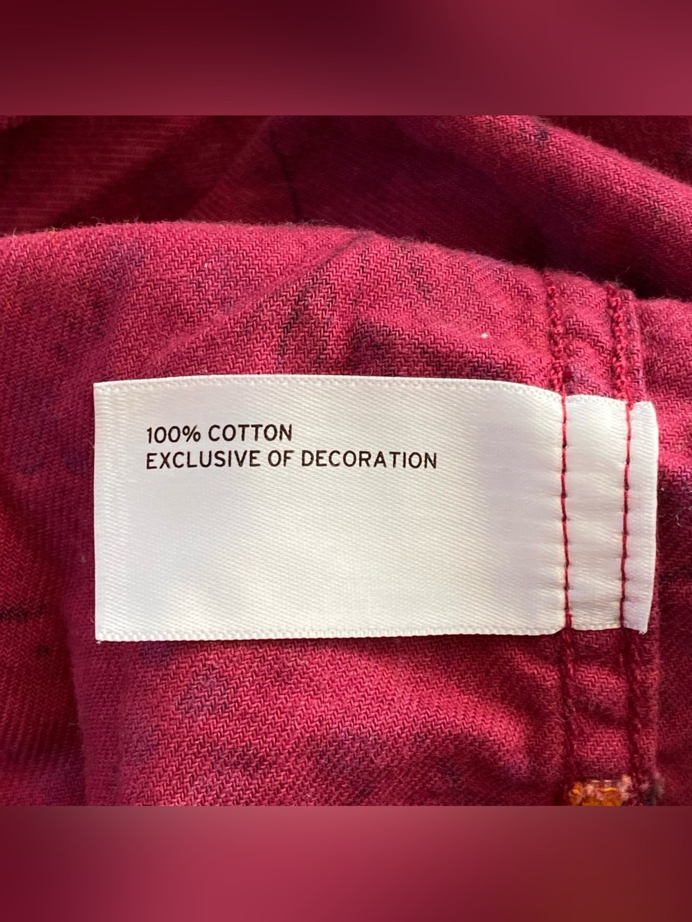 Duluth Trading Co Sangria Fox Free Swinging Flannel Shirt Large Autumn Whimsical - Picture 11 of 14